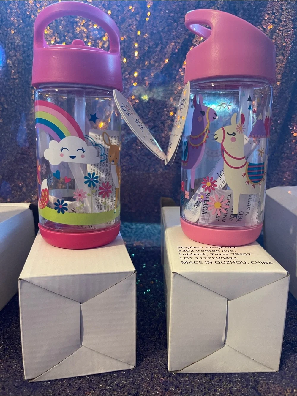 Kids Pink Animal & Castle Snack Bags - 13 lunchboxes individual or bulk
